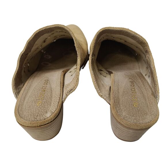 Musse & Cloud Womens Leather Nanette Tan Mules EUR 40 US 9 Western Made in Spain - Picture 5 of 8